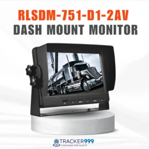 D1 7" 2AV Dash Mount Monitor – Menu Lock, U Bracket