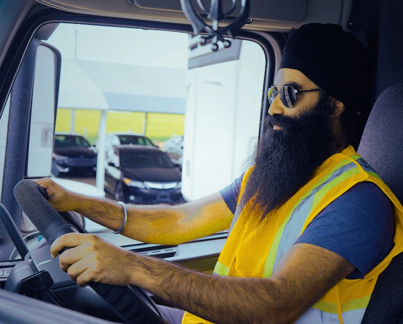 cabin view driver